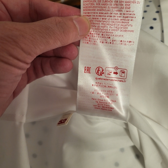 MARNI Embroidered Character Poplin Shirt - Picture 7 of 8